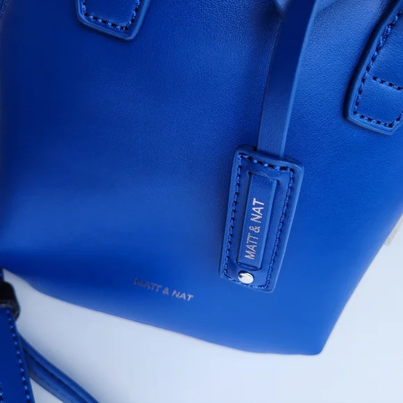 Matt & Nat Gessi Mini Blue Women's Small Satchel Crossbody Bag - Picture 3 of 15